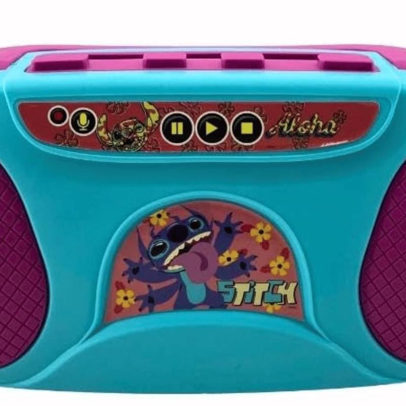 Brinquedo Faz de Conta Karaokê Disney Stitch Boombox Candide